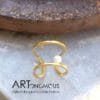 Gold Plated Silver Pearl Ring