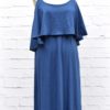 Φόρεμα μπλε με βολάν 002456b (2)