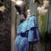 Poeta Floral Dress Blue Artonomous5