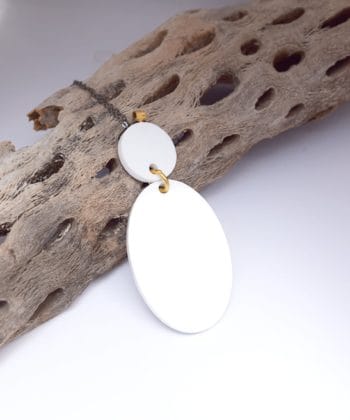 Μενταγιόν Λευκό με Plexiglas 002530a (1)