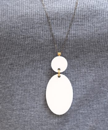 Μενταγιόν Λευκό με Plexiglas 002530a (3)