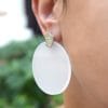 Plexglass Disk Earrings Silver Artonomous 4