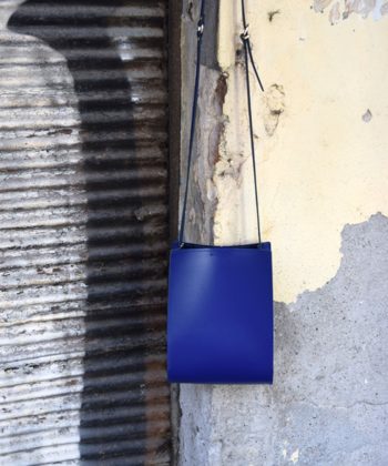 Δερμάτινη τσάντα - μπλε