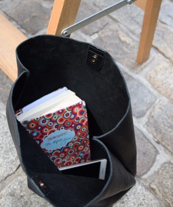 Δερμάτινο Τσαντάκι Lunch Bag Μαύρο