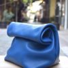 Τσάντα δερμάτινη clutch - Μπλε