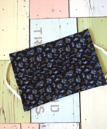 μαύρη μάσκα προστασίας λουλούδια Artonomous 2