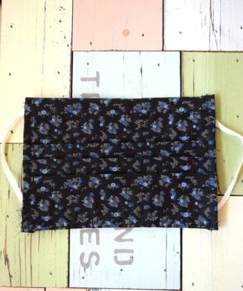 μαύρη μάσκα προστασίας λουλούδια Artonomous 3