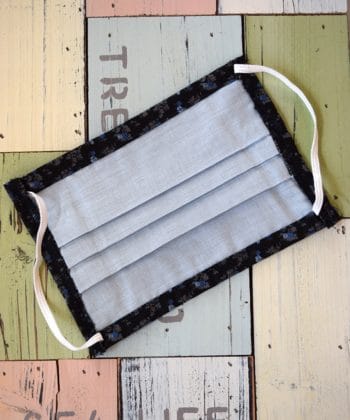 μαύρη μάσκα προστασίας λουλούδια Artonomous 4