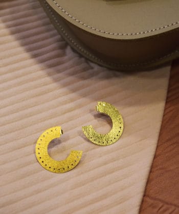 Gold Plated Hoop Earrings Artonomous 1a