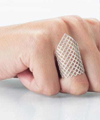 Δαχτυλίδι γεωμετρικό ασήμι