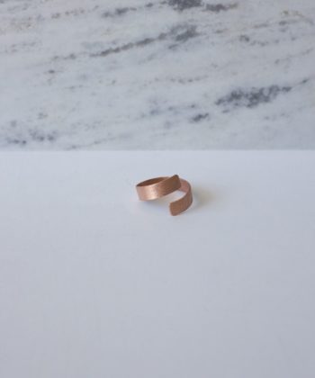 Δαχτυλίδι ασήμι ροζ επιχρύσωμα ματ