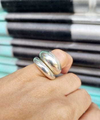 Δαχτυλίδι Ασήμι Μονό ή Διπλό Γυαλιστερό 3