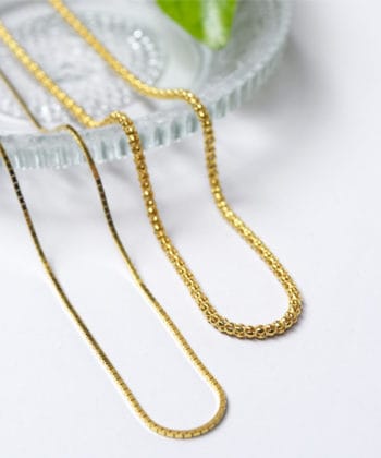 Αλυσίδα Ασήμι Επιχρυσωμένο Tube 1