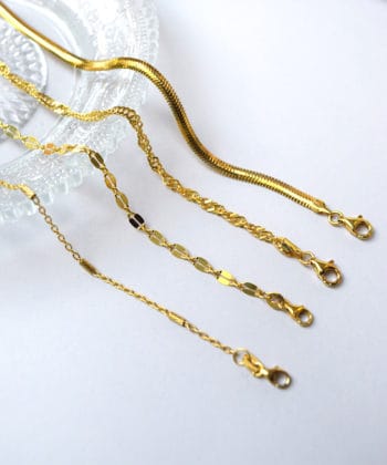 Βραχιόλι Ασήμι Επιχρυσωμένη Αλυσίδα Oval 1