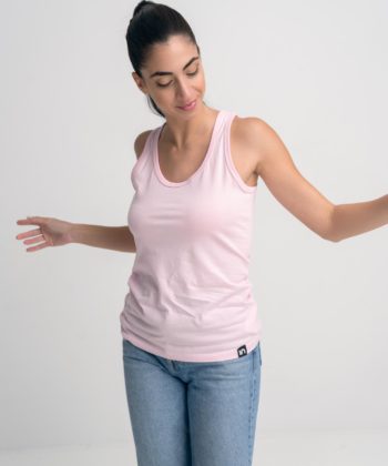 Γυναικείο αμάνικο μπλούζα - Ροζ