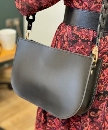 Δερμάτινη τσάντα Μαύρο 2c