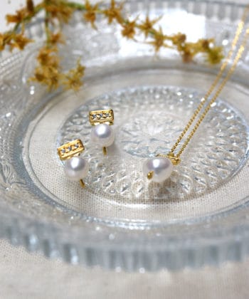 Σκουλαρίκια Μαργαριτάρι Ασήμι Επιχρυσωμένο 3a