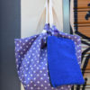 Υφασμάτινη τσάντα μοβ αστέρι 5