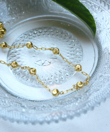 Αλυσίδα Ασήμι Επιχρυσωμένο Beads XL 1