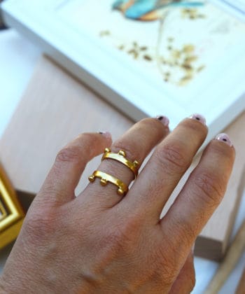 Δαχτυλίδι επίχρυσο 1c