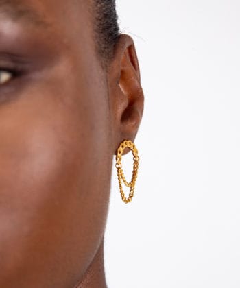 Stevie Earring Arch Gold Plated B