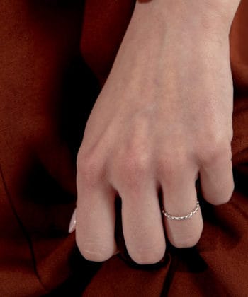 Tiny Treasures Ring Puff Rhodium Plated A