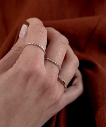 Tiny Treasures Ring Puff Rhodium Plated C