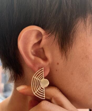 Σκουλαρίκια Ασήμι Ημικυκλικά 1