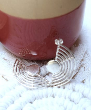 Σκουλαρίκια ασήμι ημικυκλικά 3