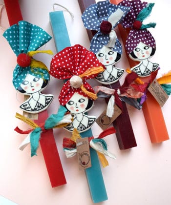 Λαμπάδα κοπέλα 1 καρφίτσα γ