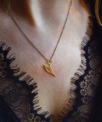 Μενταγιόν χρυσό τουλίπα 1