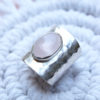 Δαχτυλίδι ασήμι ροζ χαλαζίας πέτρα B