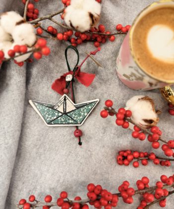 Ceramic Lucky Charm - boat 3