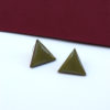 Ξύλινα σκουλαρίκια τρίγωνο λαδί