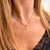 Μενταγιόν κολιέ χρυσό 14k καρδιά 2α
