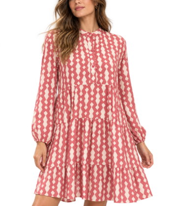 Short dunsty pink dress