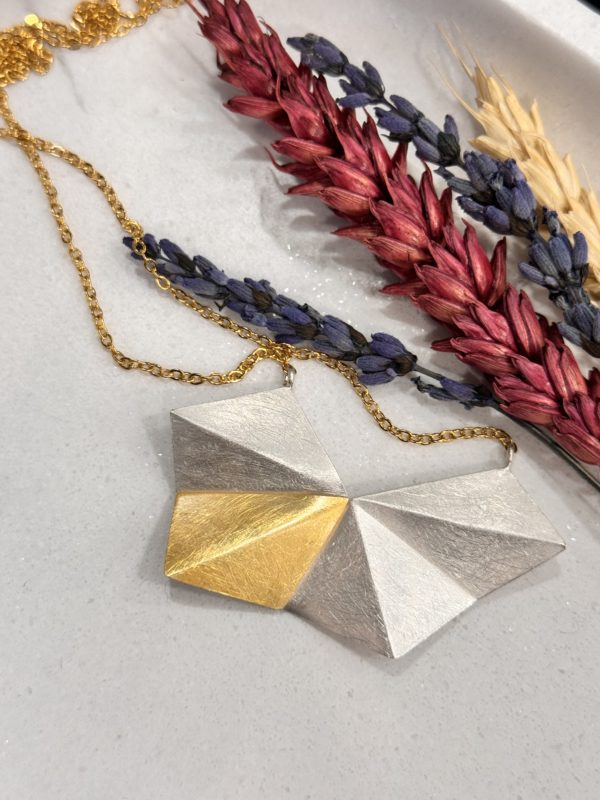 Silver Plated Gold Plated Geometric Pendant