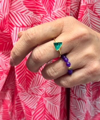 Δαχτυλίδι Ημιπολύτιμες Πέτρες Χαλαζίας 2