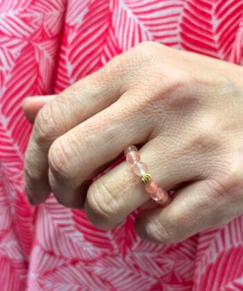 Δαχτυλίδι Ημιπολύτιμες Πέτρες Rose Quartz 1