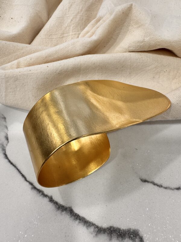 Ancient Greek Style Gold-Plated Cuff Bracelet