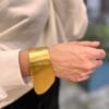 Ancient Greek Style Gold-Plated Cuff Bracelet