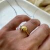 Gold Plated Sterling Silver Shell Ring 1