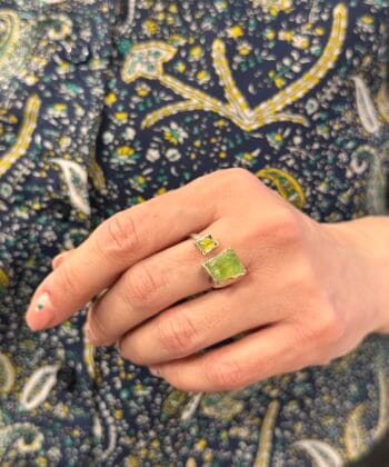 Δαχτυλίδι Ασήμι Περίδοτο 1