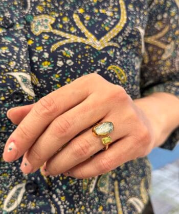 Δαχτυλίδι Ασήμι Περίδοτο Aqua Marine 2