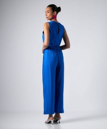 Σετ Mπλούζα Aμάνικη Παντελόνι Ψηλόμεσο Μπλε Ρουά 4