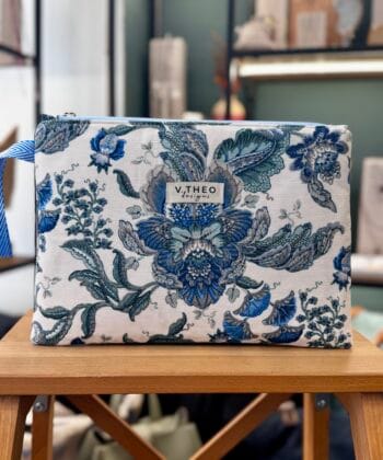 Τσάντα Φάκελος Λουλούδια Μπλε