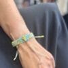 Handmade Boho Macrame Bracelet Cactus Baby Blue Purple