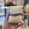Handmade Boho Macrame Bracelet Shell Blue Pink