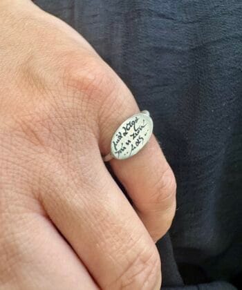 Δαχτυλίδι με Στίχους Ελλήνων Ποιητών Οβάλ 2