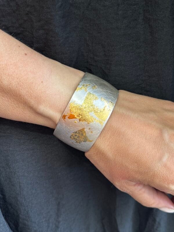 Ancient Greek Style Bracelet Silver Plated Cuff
